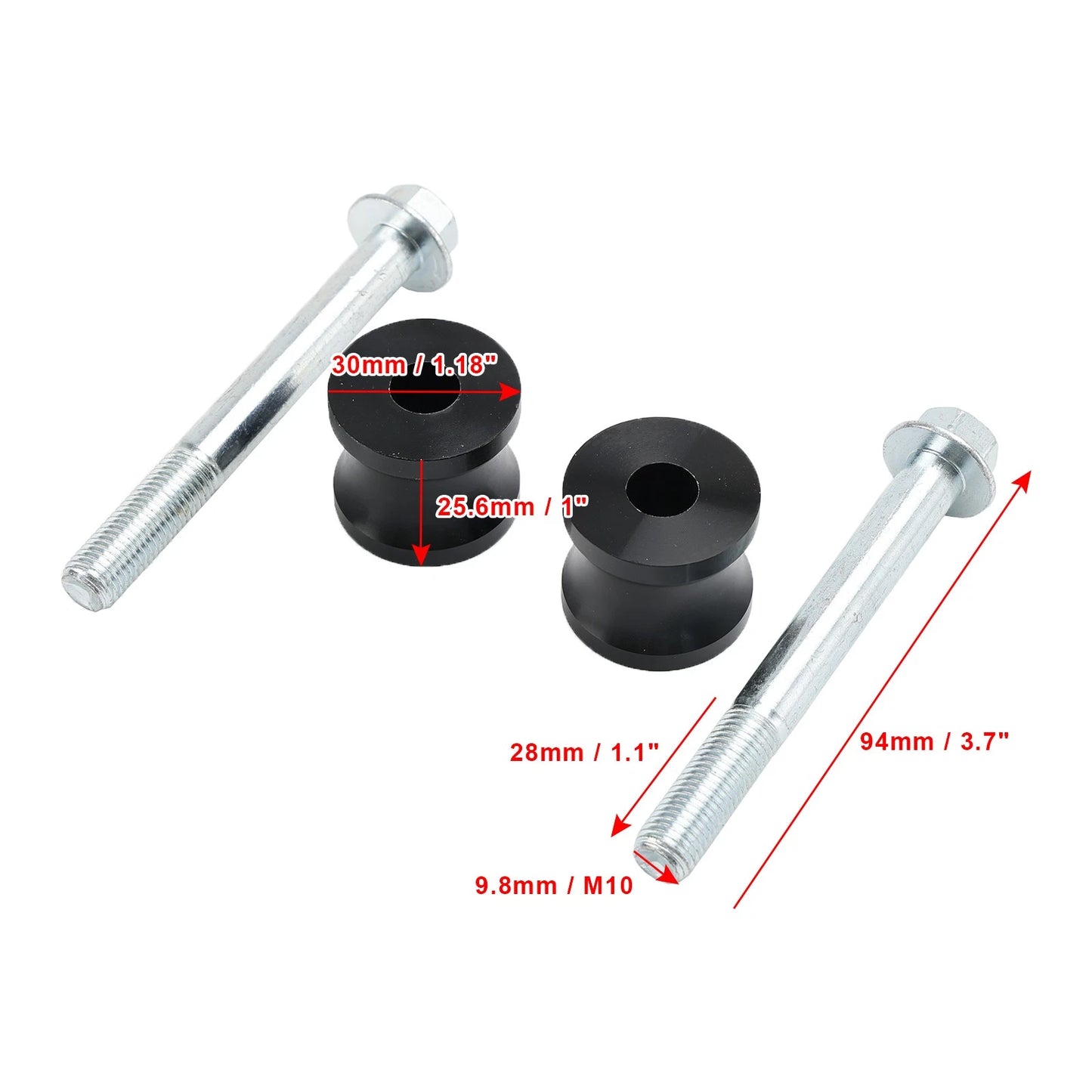 6pcs Titanium M8 x 33mm Disc Brake Rotor Bolt for Suzuki GSXR (A)