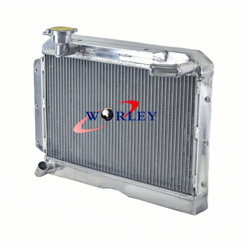 5-Row Aluminum Radiator with Fans for Rover MG MGA 1500/1600/1622 (1955–1962)