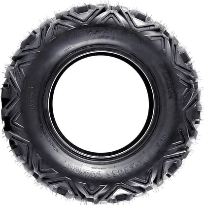 12" 25x10-12 Rear ATV UTV Tire 6-Ply Tubeless for Quad Buggy Go Kart