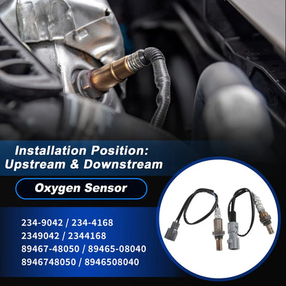 Upstream & Downstream Oxygen Sensor Set of 2 for Toyota Sienna (2004–2010)