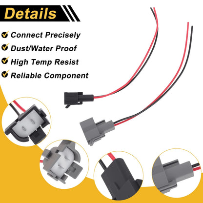 Set of 4 Pin Ignition Coil Connector Plugs for Chevy Astro (No. 88860464)