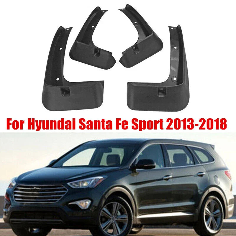 Mud Flaps Splash Guard Fender Mudguard for Hyundai Santa Fe Sport (2013–2018)