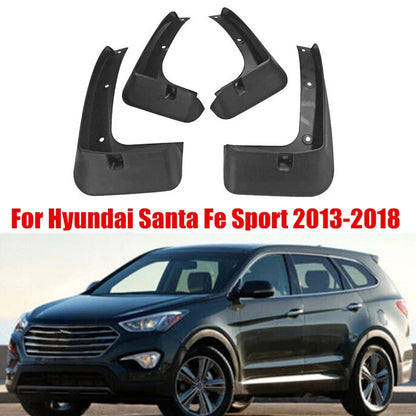 Mud Flaps Splash Guard Fender Mudguard for Hyundai Santa Fe Sport (2013–2018)