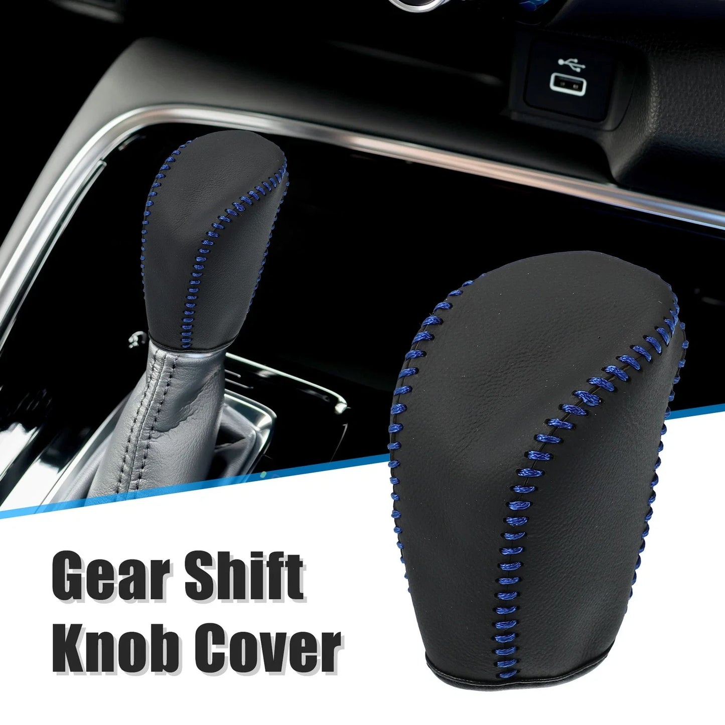 Genuine Leather Gear Shift Knob Cover for Honda Civic 10th Gen (2016-2021)