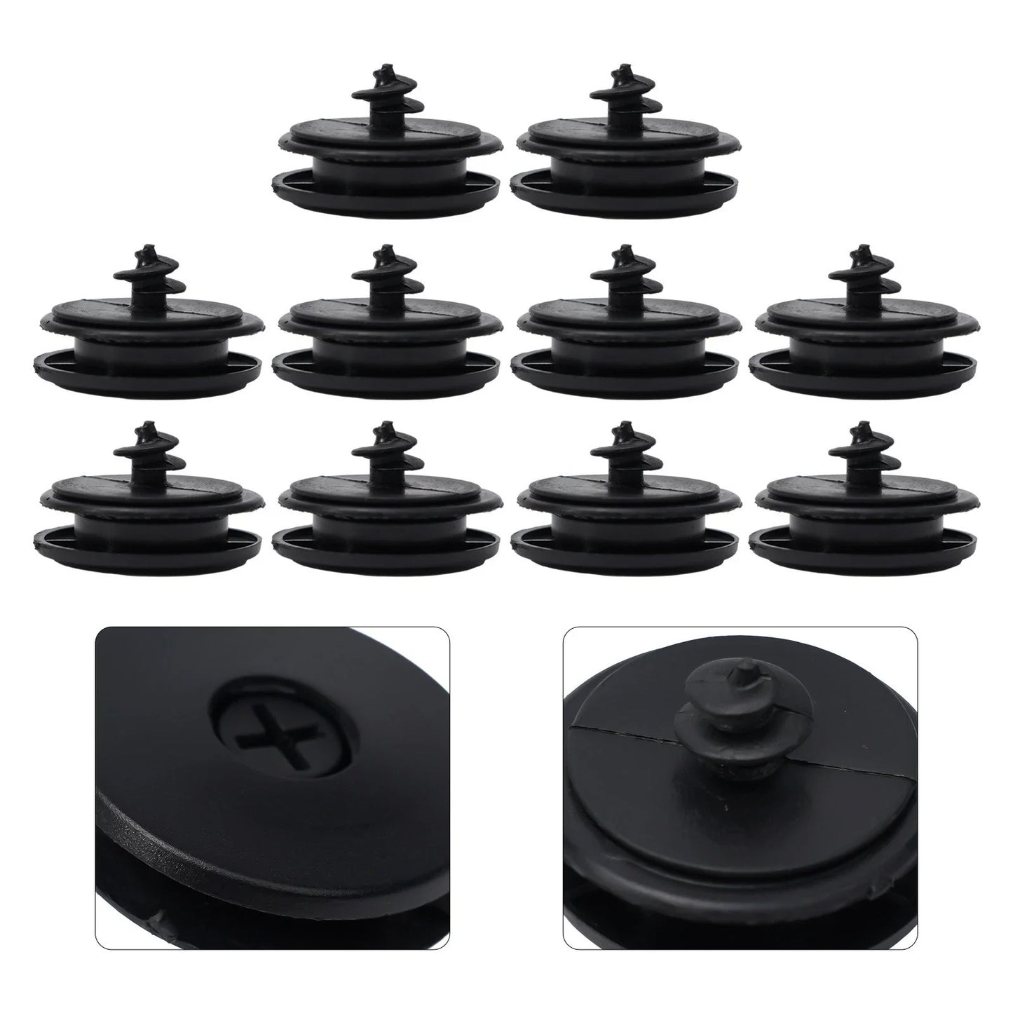 2 x Car Floor Mat Anti-Slip Clip Auto Carpet Fixing Grips Clamps Holders Black