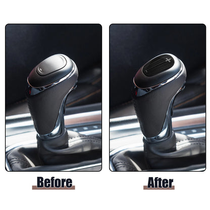 Gear Shift Knob Cover Sticker for Chevrolet Equinox (2018–2020) Black