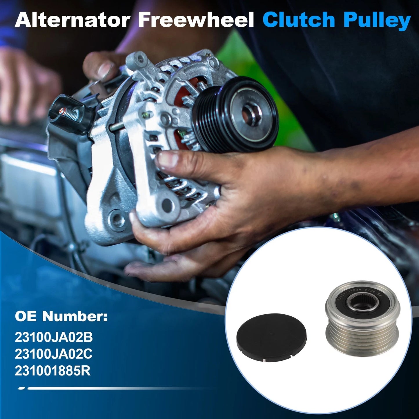 1 pcs Alternator Freewheel Clutch Pulley for Nissan Altima (2007–2013) 23100JA02B