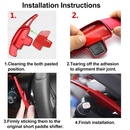 Steering Wheel Shifter Paddle Extensions for Mercedes-Benz A/B/C/E/S/G/V-Class