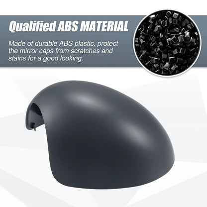 Pair Rearview Mirror Cover Cap Gray for BMW Mini Clubman R55 R57 R56