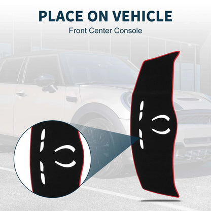 Dash Cover Mat for BMW Mini Cooper Black Red (2014 - 2024)