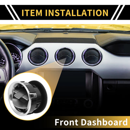 Dash AC Heater Air Vent for Ford F150 (2009–2014) Center Outlet Matte Black