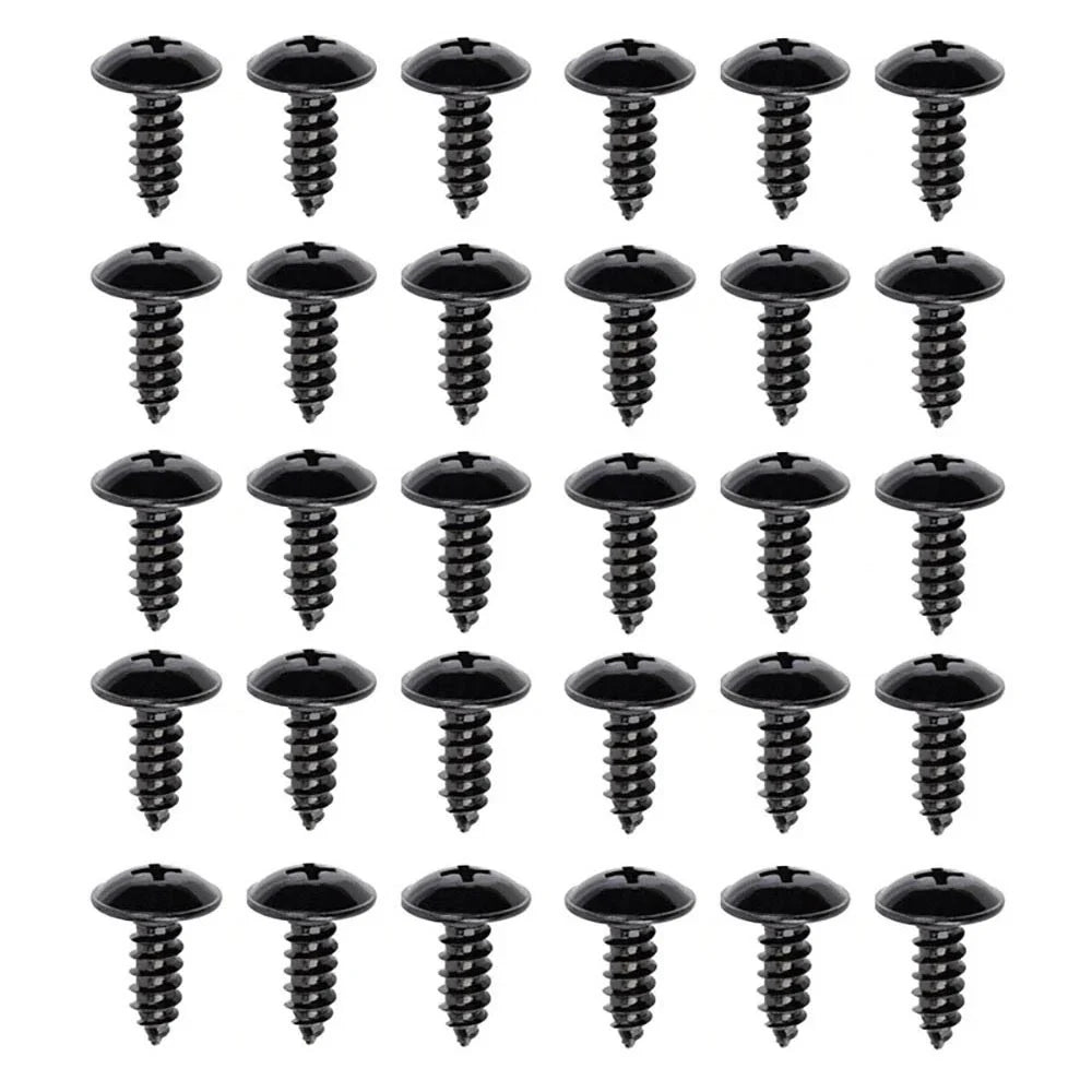 30 Pcs Fender Liner & Headlight Assembly Retainer Screws for Hyundai