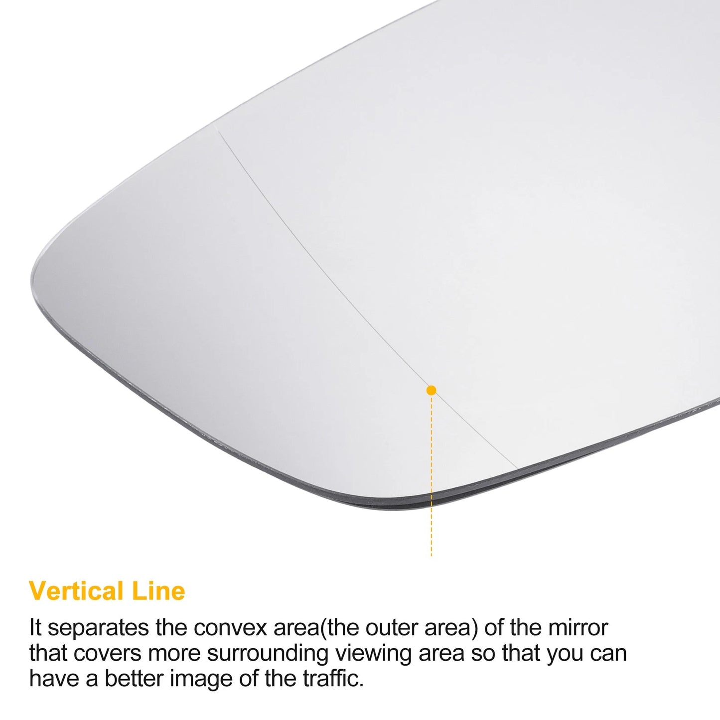 Left Side Heated White Mirror Glass for BMW 3 Series G20 G21 (2019–2023)