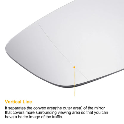 Left Side Heated White Mirror Glass for BMW 3 Series G20 G21 (2019–2023)