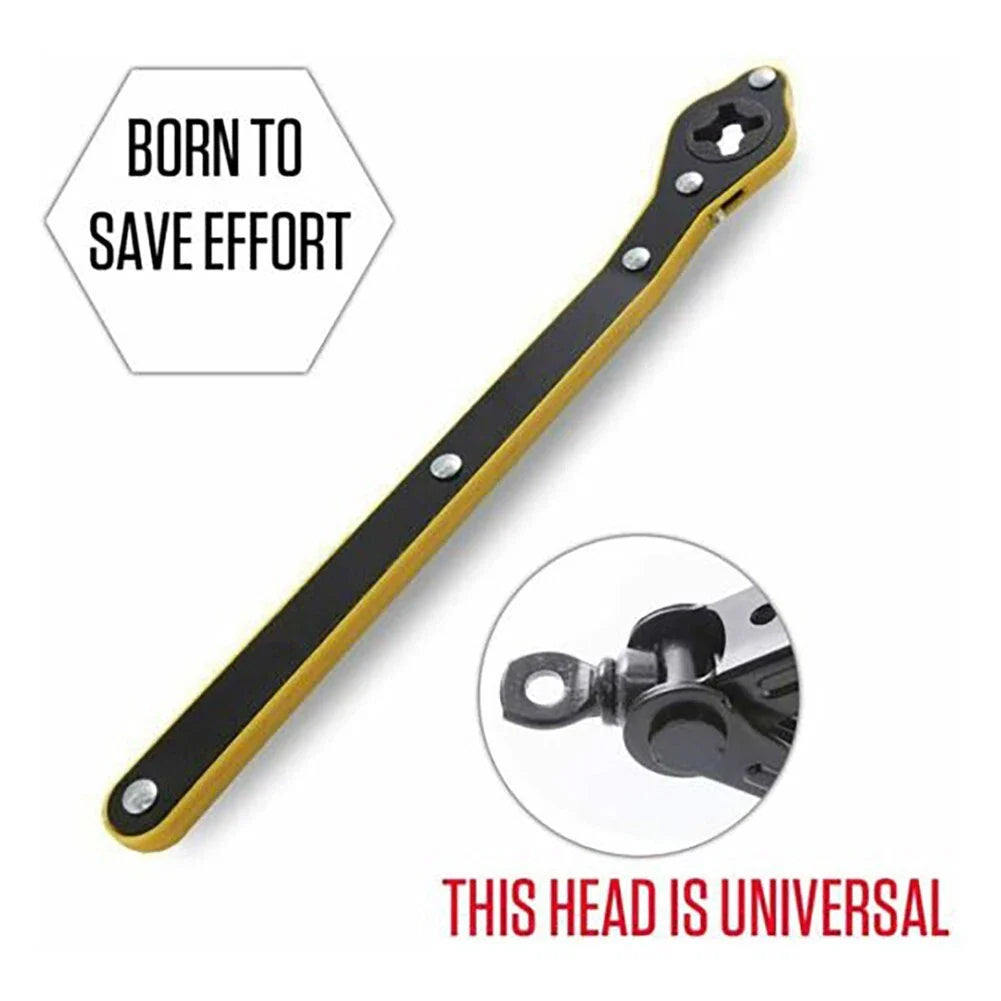 Car Scissor Ratchet Wrench / 34cm / Tire/Lug Wrench Handle Repair Tool for Car