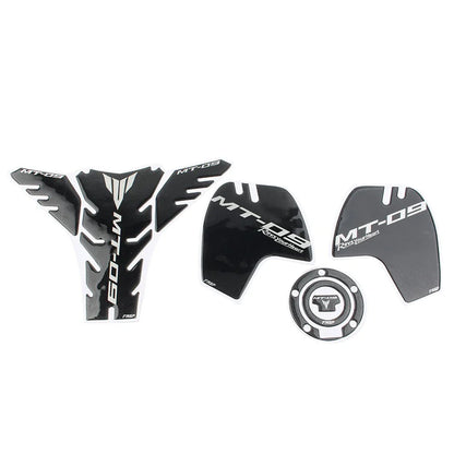 3D Carbon Fiber Tank Pad Traction Decal for Yamaha MT-09 (2014-2023)