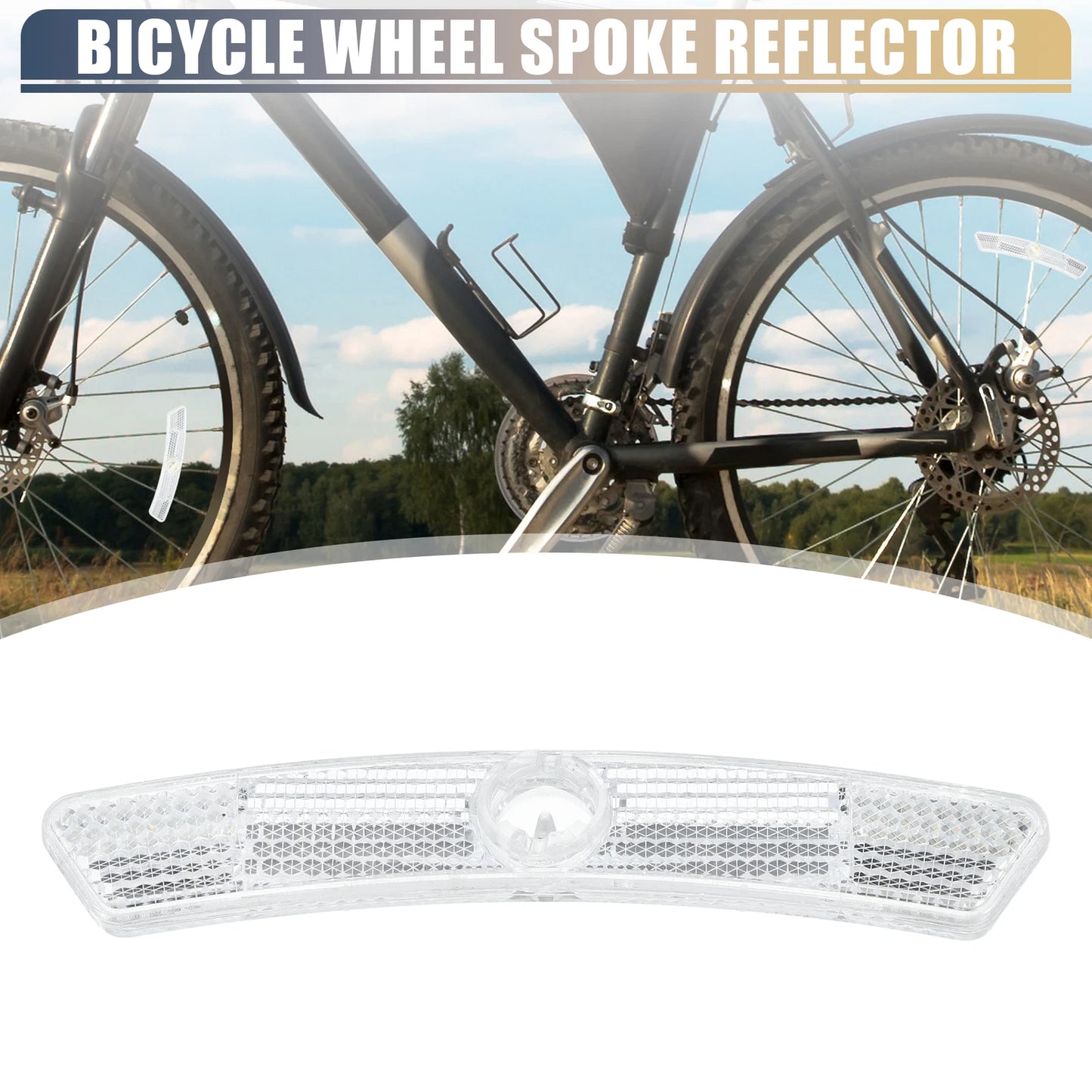 1 Pair Bike Reflectors for Bicycle (5"x0.79"x0.47")