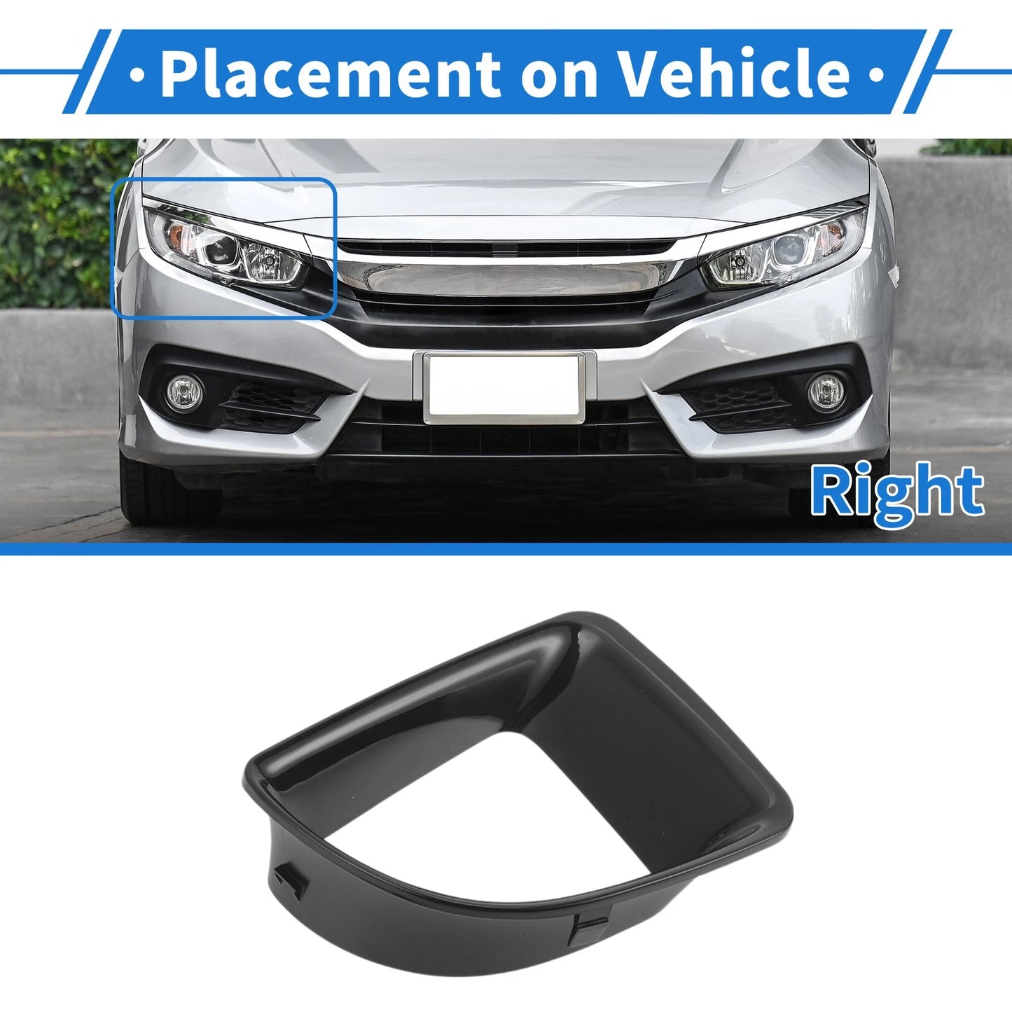 1 Pcs Fog Light Grill for Mini R56 (2010–2012) No. 51117255118