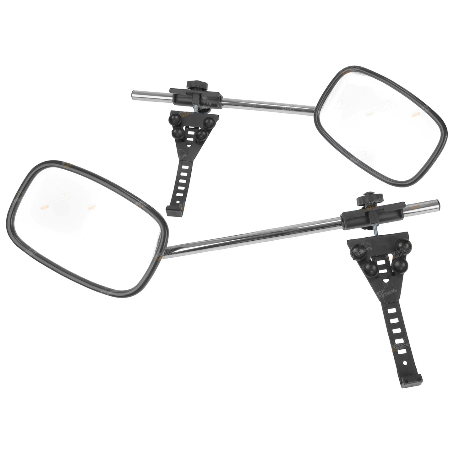 2X Towing Mirrors for Adjustable Mounts - Clear Vision Set