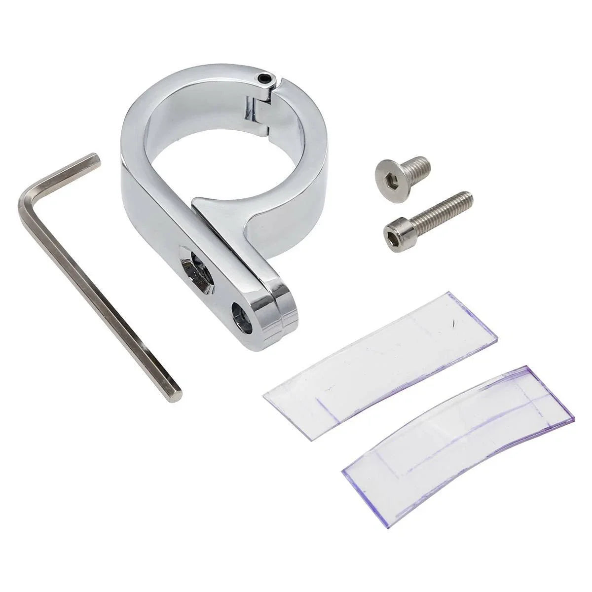 1 1/4" Chrome Universal Handlebar Mounts Clamp Clock for Harley Suzuki