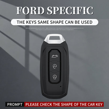 Aluminum Alloy TPU Black Key Case Cover for Ford