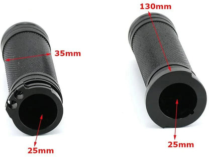 CNC Black Hand Grips for Harley Davidson Touring Sportster Dyna