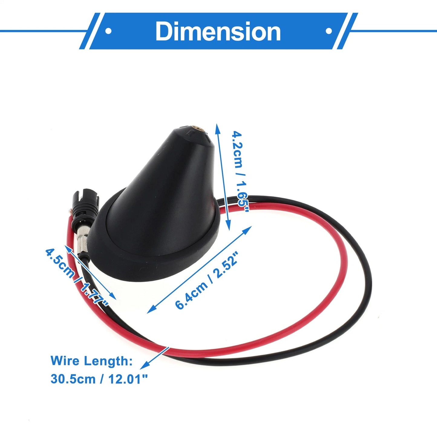 Antenna Roof Aerial for Mini R50 R52 R53 (2002–2013) Black