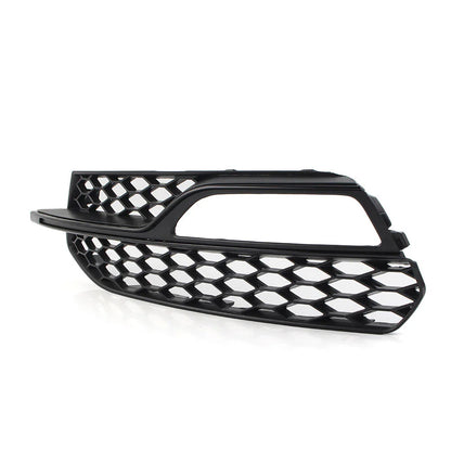 Left Honeycomb Mesh Front Bumper Fog Light Grille Cover for Audi A3 S3 (13-17)