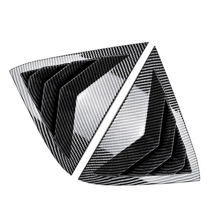 Carbon Rear Louver Shutter Cover Trim for Ford Fiesta MK7 MK7.5 (2008–2017)