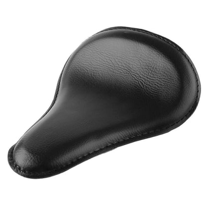 13.5"x12" Solo Slim Black Large Leather Seat for Harley Bobber Chopper