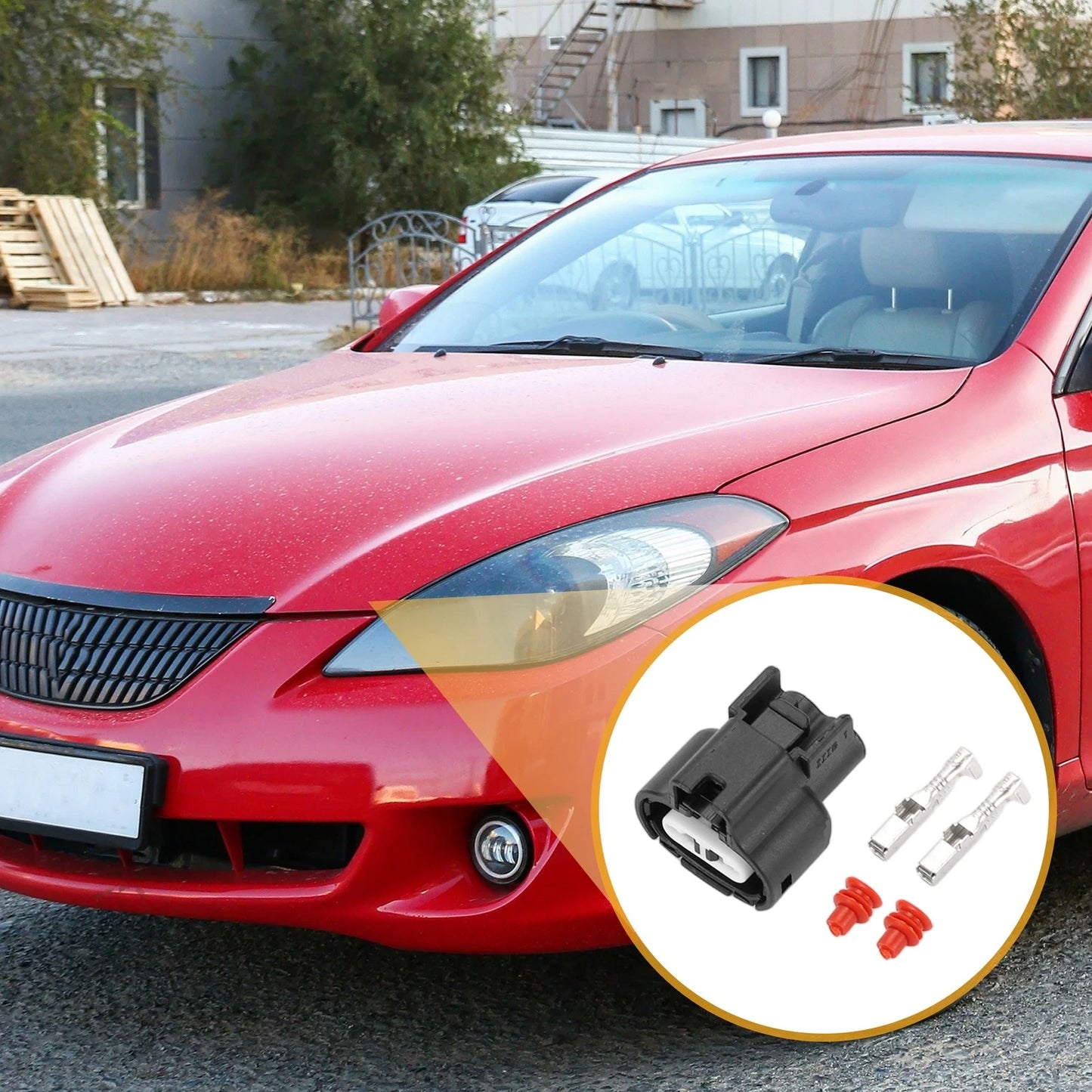 2 Pin Air Intake Waterproof Connector Plug for Toyota
