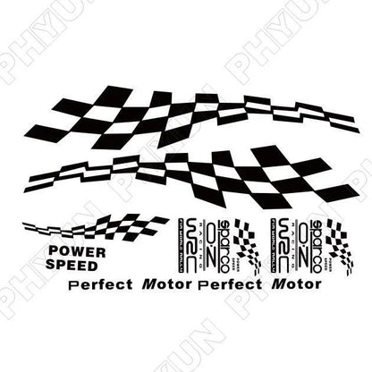 161cm Black Lattice Vinyl Decals for Car Styling Stickers Waterproof