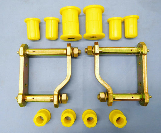 Greaseable Spring Shackles & Poly Bush Kit for Toyota Hilux 4WD (2015-)