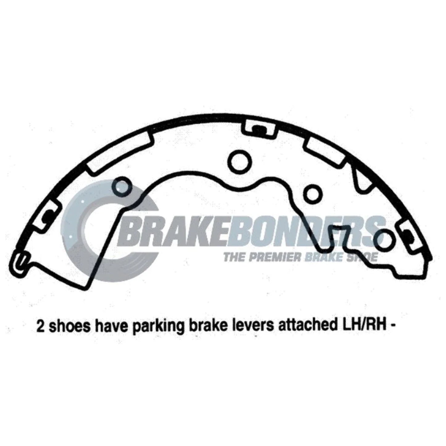 Rear Brake Shoes Lining for Kia Rio (2006-2010)