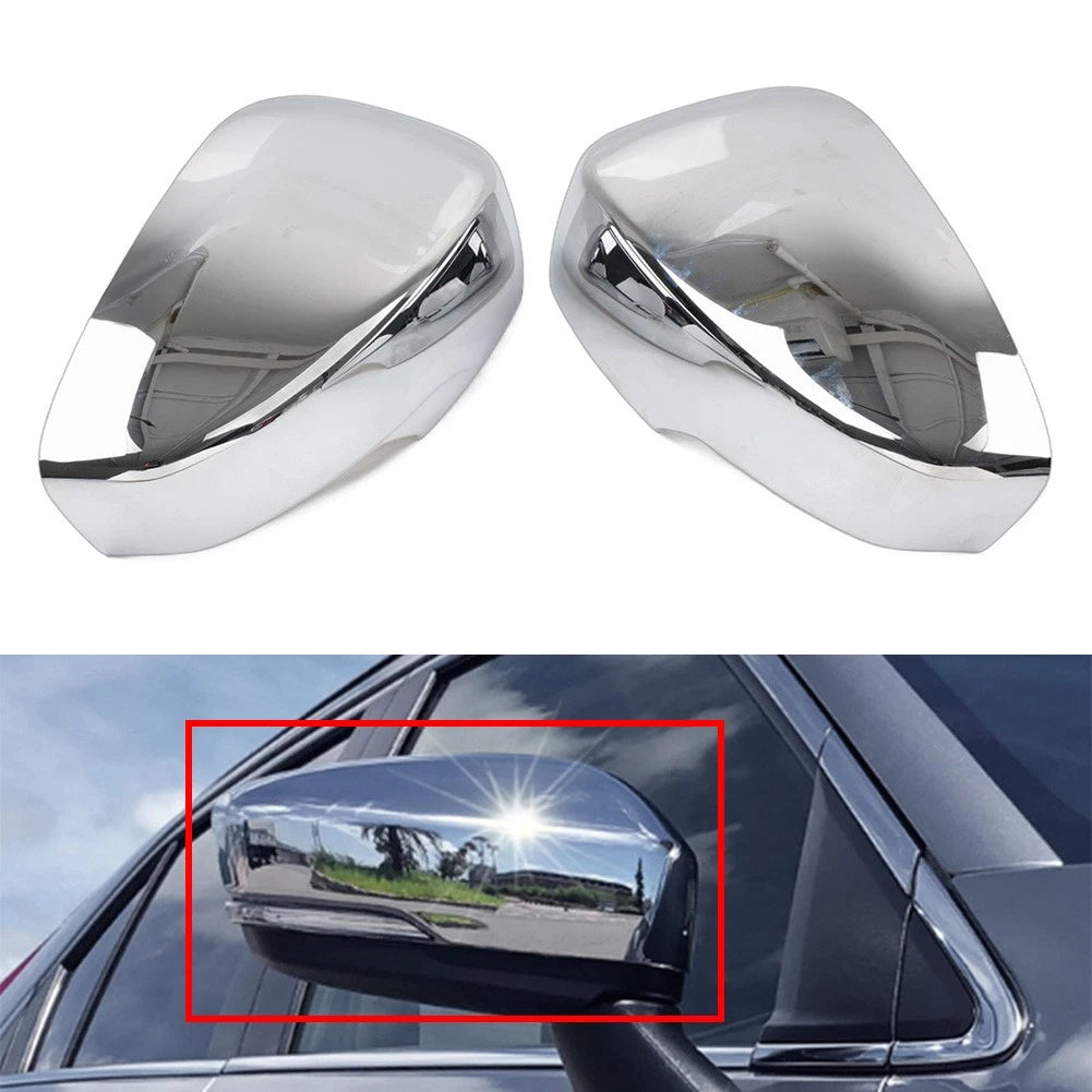 2X Chrome Rearview Mirror Cover Trim for Mitsubishi Eclipse Cross (2018–2020)