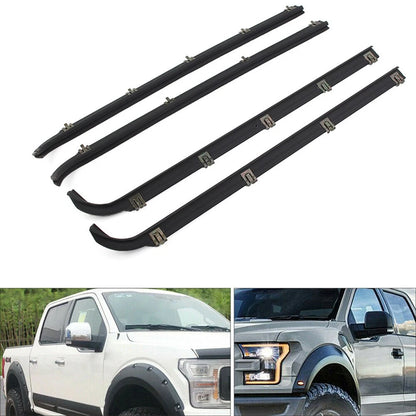Set of 4 Outer Window Sweep Trim Seals for Ford Bronco F150 F250