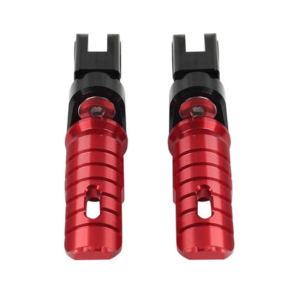 Red Front Footrests for Daytona 675, Street Twin 900 (2006-2024)