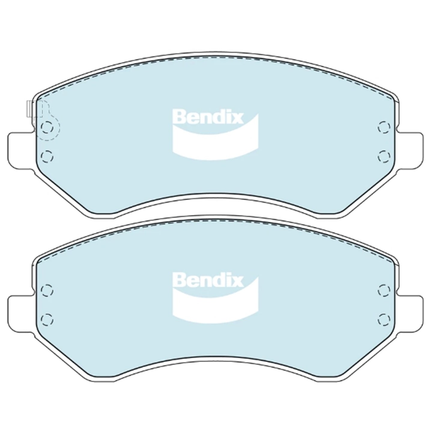 Set of 4 Front Disc Brake Pads for Jeep Cherokee KJ (2002–2008)