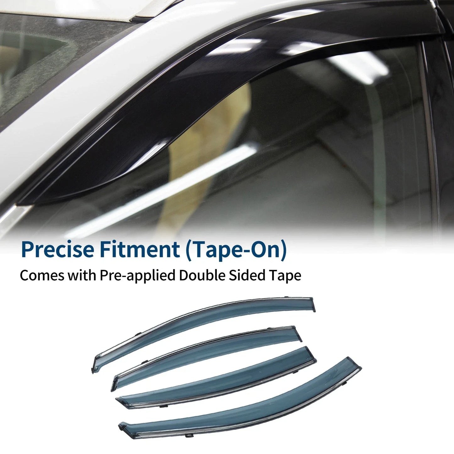 Car Window Deflectors for Hyundai Accent Sedan 2012-2017 Side Vent Visors