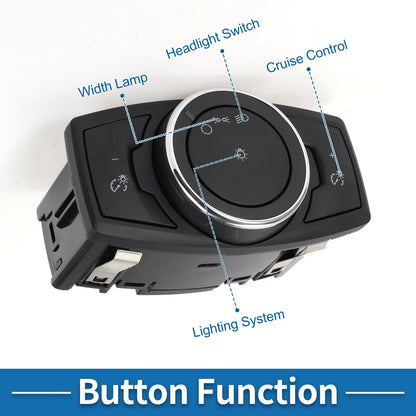 Headlight Switch for Ford Escape (2013–2016) CV6Z11654L HLS1575 1S13820 SW6865