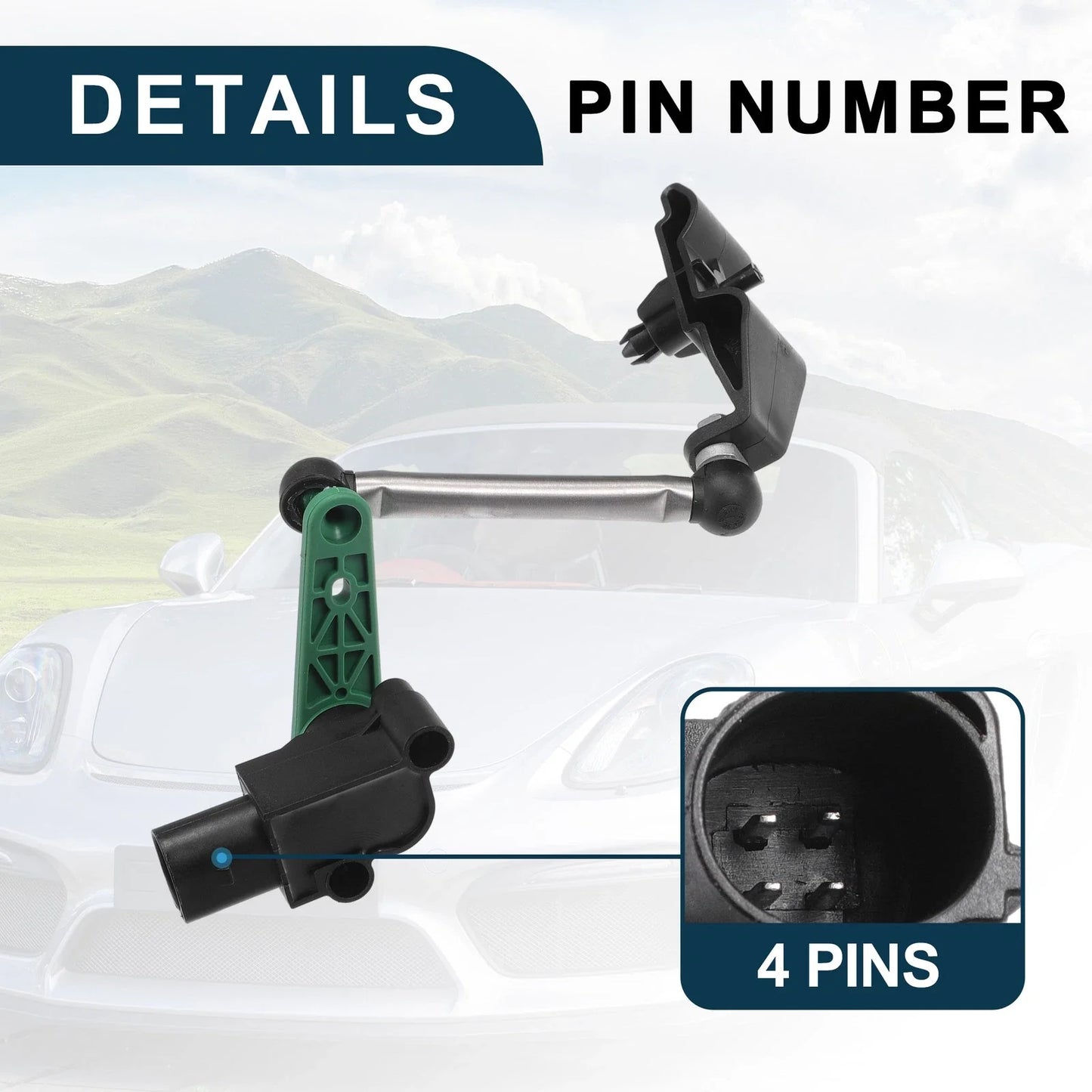 Air Suspension Ride Height Level Sensor for Porsche 991 (2013-2019)