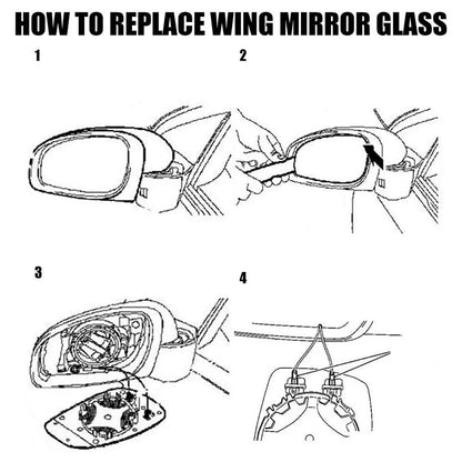 Left Hand Mirror Glass for Land Rover Freelander 2 LR2 LR3 RR Sport (2006-2014)