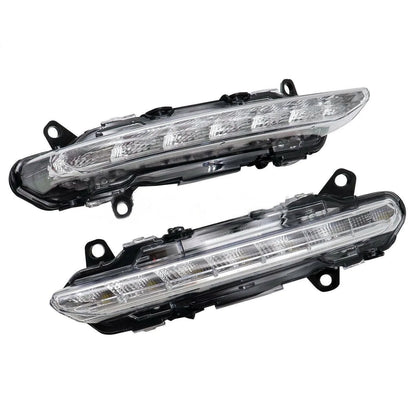 Pair Front Fog Lights Daytime Running Lamps for Mercedes-Benz S550 S600 S63 AMG (2006–2020)
