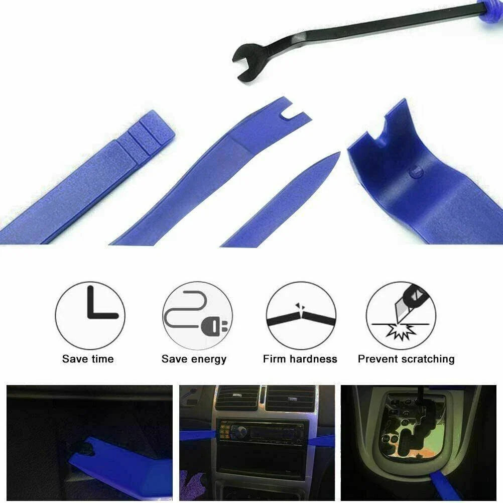 Car Trim Removal Tool Dashboard Door Panel Fastener Kit