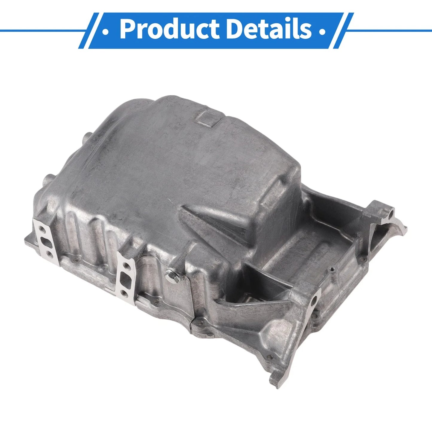 Engine Oil Pan for Honda CR-V 2010-2011 Aluminum Alloy Silver Tone