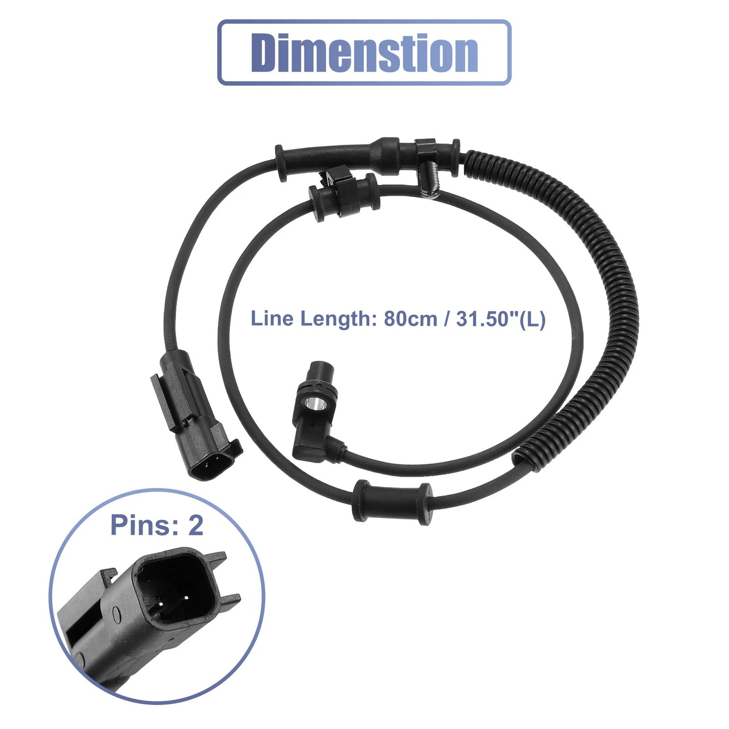 ABS Wheel Speed Sensor 68060333AA for Dodge Ram 1500 (2013–2018)