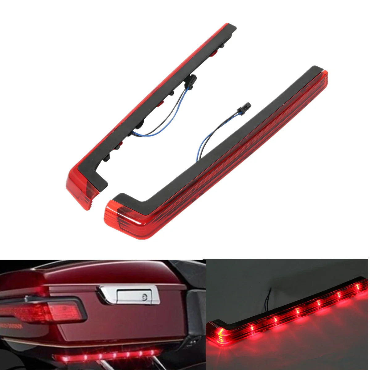 Brake Turn Tail Side Lights Wiring Harness for Harley Touring (2014-2023)