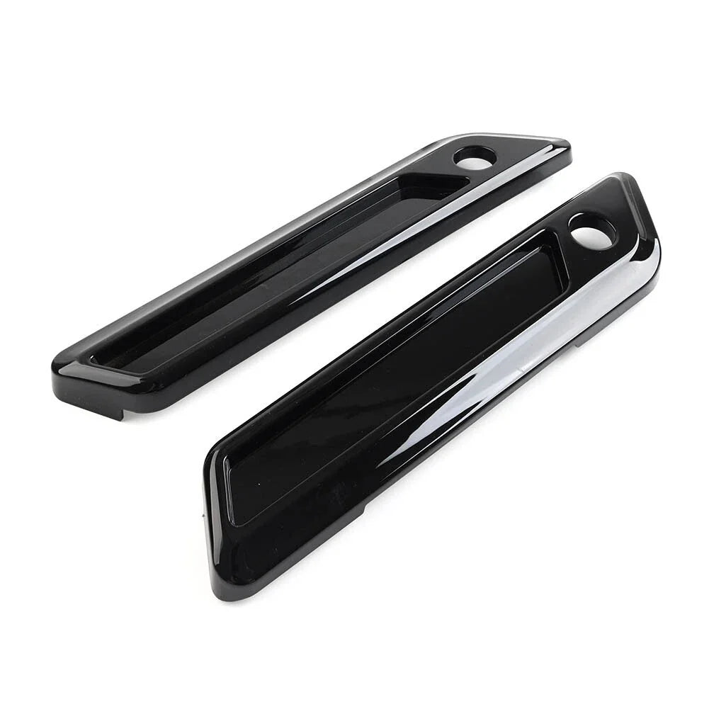 Glossy Black Latch Covers for Harley Touring Electra Glide Road King (2014-2023)