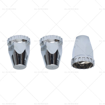 33mm Chrome Nut Covers for Kenworth Freightliner Western Star (20-20)