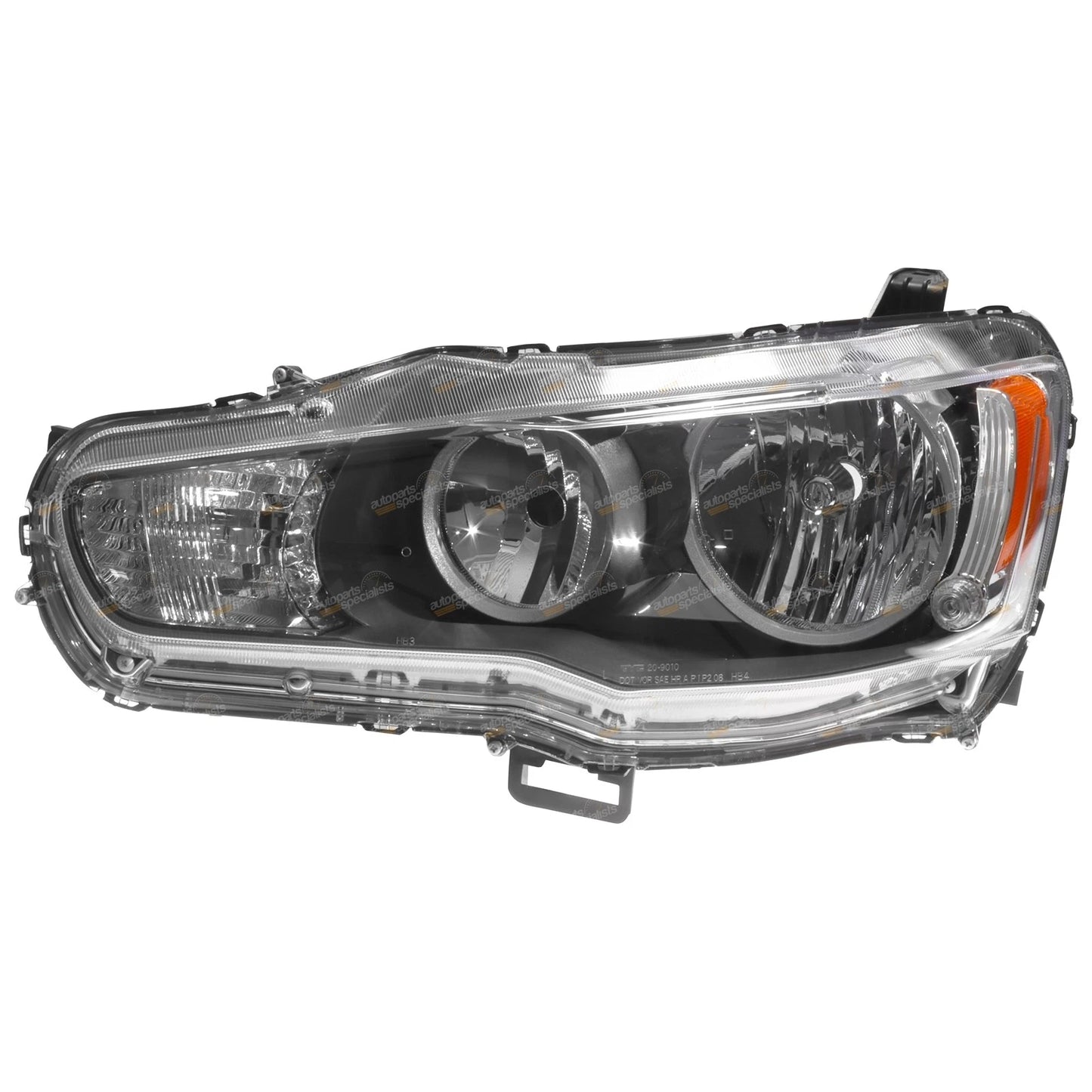 LH Halogen Headlight for Mitsubishi Lancer (2007–2015)